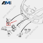 Звуковой сигнал A0065422520 Mercedes ML W164
