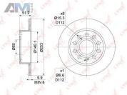 Диск тормозной задний LYNX для Golf Plus 2005-2014 BN-1195