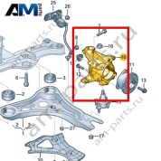 Поворотный кулак Volkswagen id3 2020-2024 1EA407254F