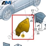 Стекло двери переднее левое Volkswagen T-Roc Cabrio 2020-2024 2GC845201A