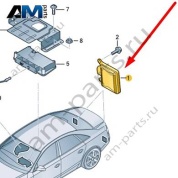 Блок управления ассистента смены полосы Audi A8 (D4) 2014-2017 4H0907568F