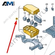 Коммутационный блок Audi Q8 e-tron 2024-2024/Audi e-tron 2019-2023 4KE937124
