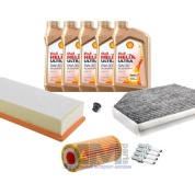 Комплект фильтров для ТО-2/4 Audi A5 (8T) 1.8TFSI с маслом Shell 0W30