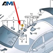 Накладка Audi A7 (4G) 2015-2018 4G8907225C