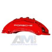 Передний левый тормозной суппорт Porsche Cayenne (Red) 7PP615149AK