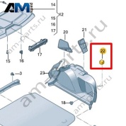 Упругая амортизационная подушка Volkswagen Jetta VII 2020-2024 17A867683