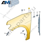 Переднее левое крыло Volkswagen id3 2020-2024 10A821021A