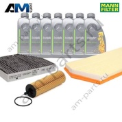 Комплект фильтров MANN с маслом 5W30 229.52 для ТО-1 Mercedes GLE 300d