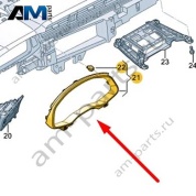 Накладка корпуса комбинации приборов Audi A6 (C8) 2019-2024 4K1857115