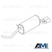 Задняя часть глушителя Шкода Рапид 1.4TSI (125 л.с.) 6RA253609AL