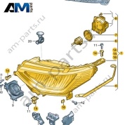 Светодиодная фара правая Volkswagen id-Buzz 2023-2024 1T3941030
