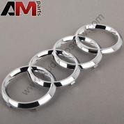 Эмблема Ауди спереди на Audi Q5 (2017-2020) (хром) 4H0853605B2ZZ