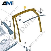Направляющая стекла Audi Q7 (4M) 2016-2024 4M0839432