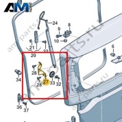 Опорный кронштейн Volkswagen id-Buzz 2023-2024 1T3827660
