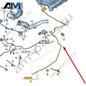 Соединительный трубопровод восстановителя (Twindosing) Audi A8 (D5) 2018-2024 4N0131962B
