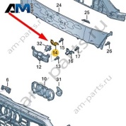 Крепежная пластина Audi A7 (4K) 2019-2024 4K8853795
