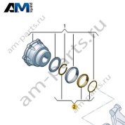 Ремкомплект для манжетного уплотнения VAG 09R598074