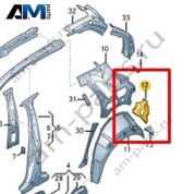 Усилитель канала уплотнителя Volkswagen Taigo 2022-2024 2G6813333