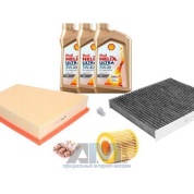 Комплект фильтров для ТО-2 Fabia 1.2MPI с маслом Shell 5W40