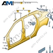 Боковина Volkswagen Taigo 2022-2024 2G7809051A