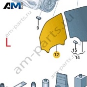 Стекло переднее левое VAG 3CC845201A на Volkswagen 2021-2026
