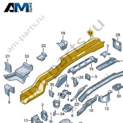 Лонжерон Volkswagen id-Buzz 2023-2024 1N3803505