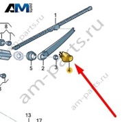 Колпачок заднего дворника 5ED955435 для Фольксваген Талагон 2021-2025