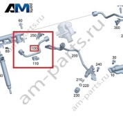 Топливопровод высокого давления к насосу для Mercedes W166 GLE 450 (M276) A2760703132
