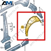 Колесная арка Volkswagen T-Roc Cross 2019-2024 2GM809412A