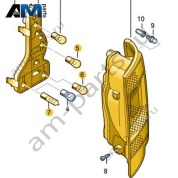 Задний правый фонарь с фонарем заднего хода Volkswagen AMAROK 2013-2016 2H1945096N
