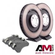 Передние диски и колодки Ауди А6 (С7) RS