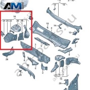 Накладки чашки справа Volkswagen Тигуан 5QS805116A