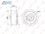 Ролик натяжной ремня ГРМ PB1239 (LYNXauto) для автомобилей VAG