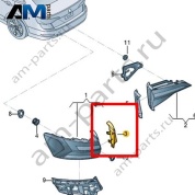 Накладка Volkswagen Jetta VII 2020-2024 17A945311