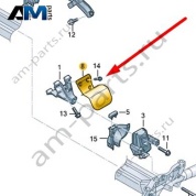 Щиток для резинометаллической опоры Audi A6 (C7) 2015-2018 4G0199388B
