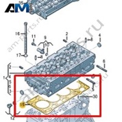 Прокладка ГБЦ VAG 05L103383AC