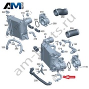 Подающая трубка интеркулераслева Mercedes W465 AMG G63 (M177) A1772033900