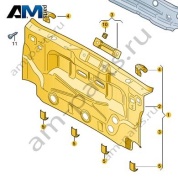 Задняя стенка VAG 5E5813301B на Skoda 2019-2026