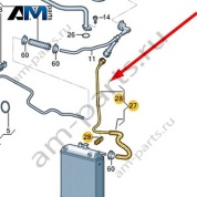 Вентиляционный патрубок Audi A8 (D4) 2014-2017 4H0122063