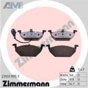 Передние керамические тормозные колодки ZIMMERMANN 23131.995.1  Skoda Tour (1996-2011)