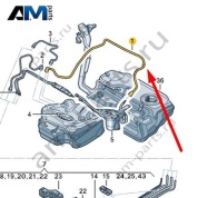 Топливопровод Audi A6 (C7) 2015-2018 4G0201227A