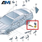 Защитный экран Volkswagen Jetta VII 2020-2024 17A864621