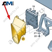 Воздуховод Audi A6 (C8) 2019-2024 4K0121334A