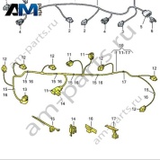 Жгут проводов для бампера Volkswagen T-Roc Cross 2019-2024 2GM971104