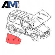 Стекло передней двери правое Caddy 2K0845202C