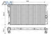 Радиатор охлаждения двигателя (VALEO) 735453 для BMW 1 серия (F20) 2010-2015 116i