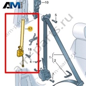 Преднатяжитель ремня безопасности Volkswagen id-Buzz 2023-2024 1T3857620