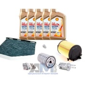 Комплект фильтров для ТО-2_4 Octavia A5 1.6 с маслом Shell 5W40