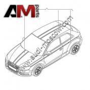 Оригинальный комплект накладок (Blue) Audi A3 (2 двери) 8V3060306A
