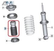 Комплект пыльника с отбойником 33536871819 на BMW X3 (G01) 2017-2024